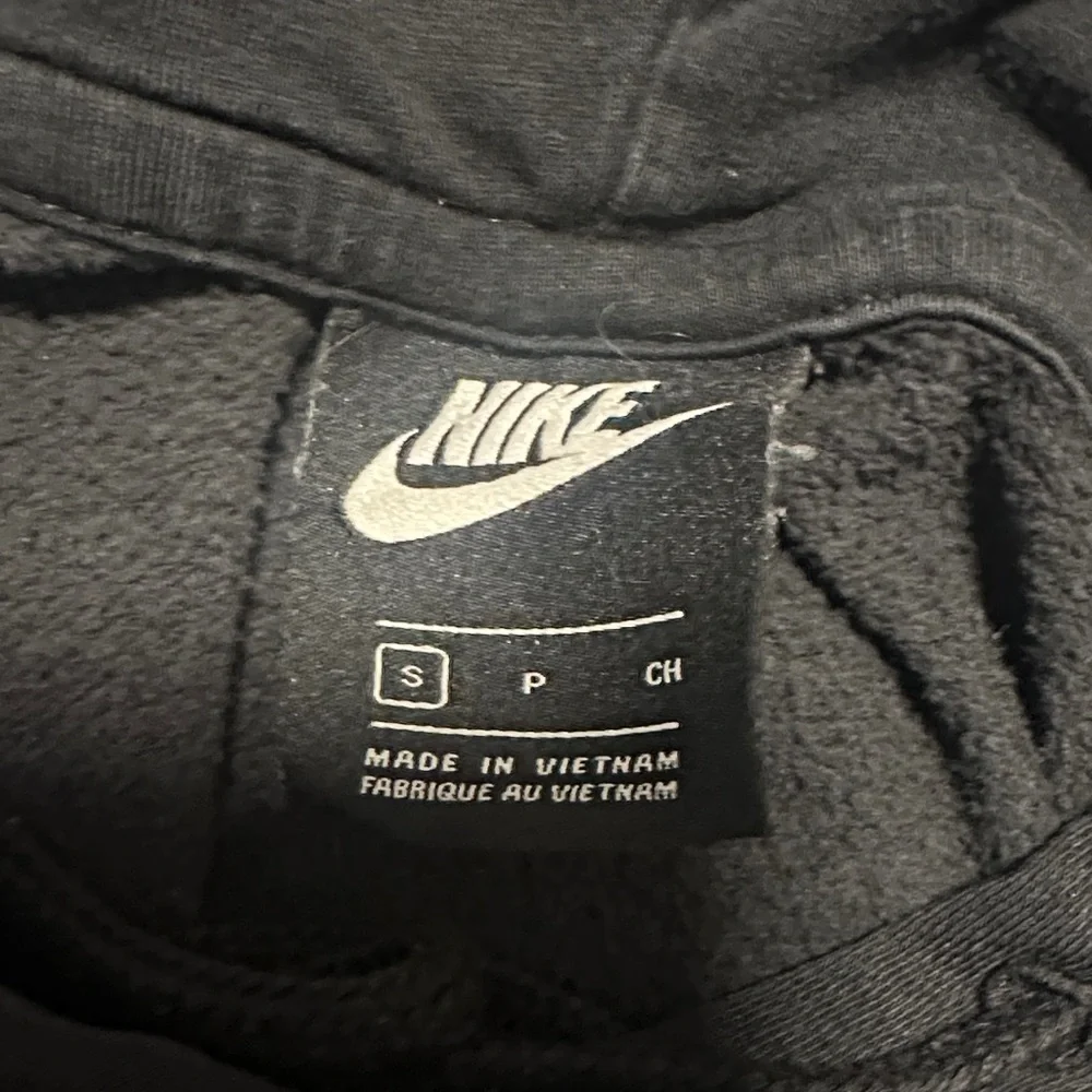 Nike Black Hoodie with Multicolor Sleeve Accents - Picture 2 of 2